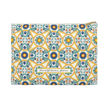 Capri Tiles Accessory Pouch - AMALFITANA STORE